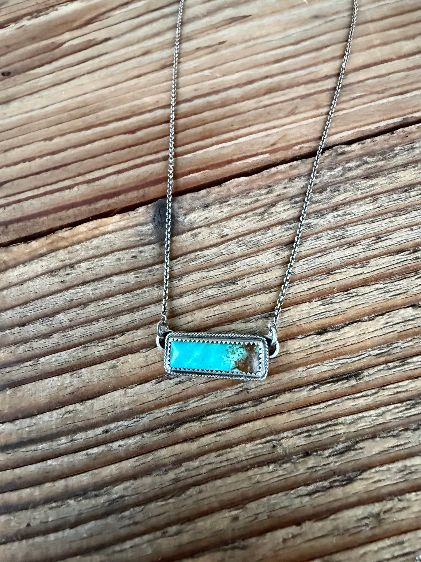 Turquoise Bar Necklace