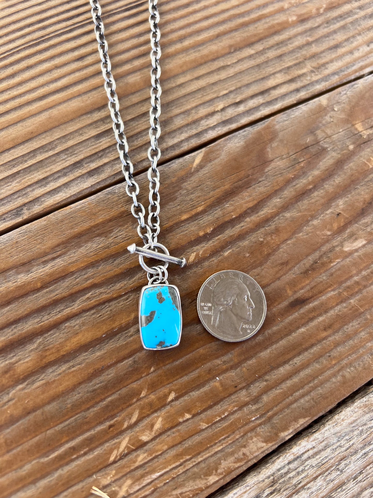 Nacozari Turquoise Toggle Pendant
