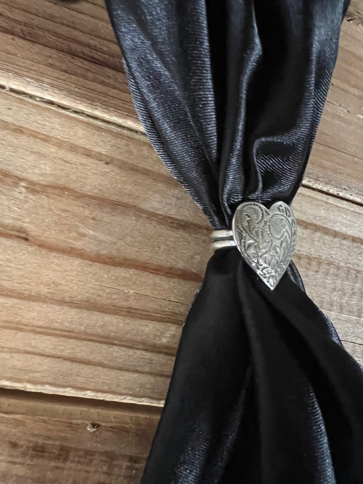 Vintage Heart Concho Slide