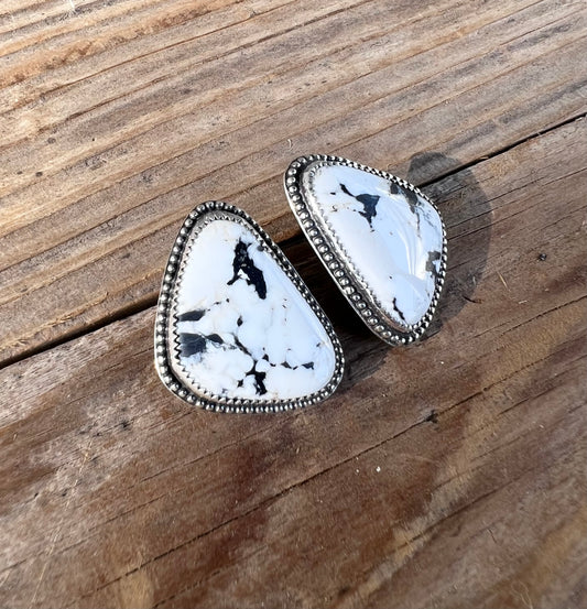 White Buffalo Statement Studs
