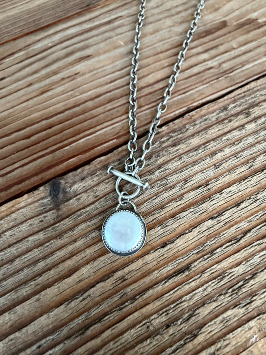 Rustic Pearl Necklace