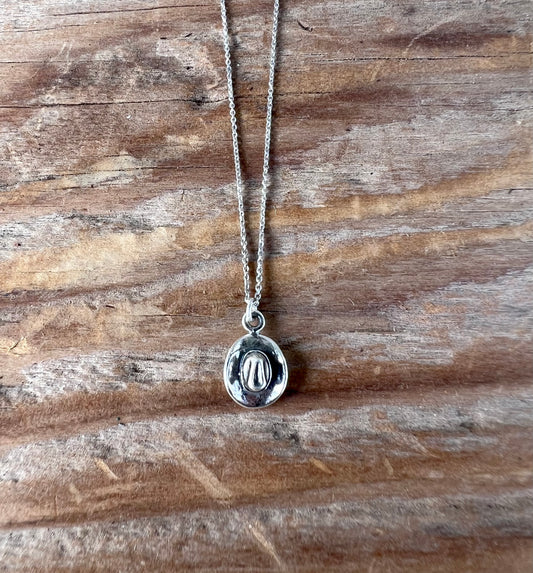 Dainty Cowboy Hat Pendant